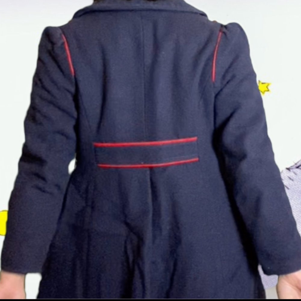 Vintage Navy Blue "Little Prince" Pea coat